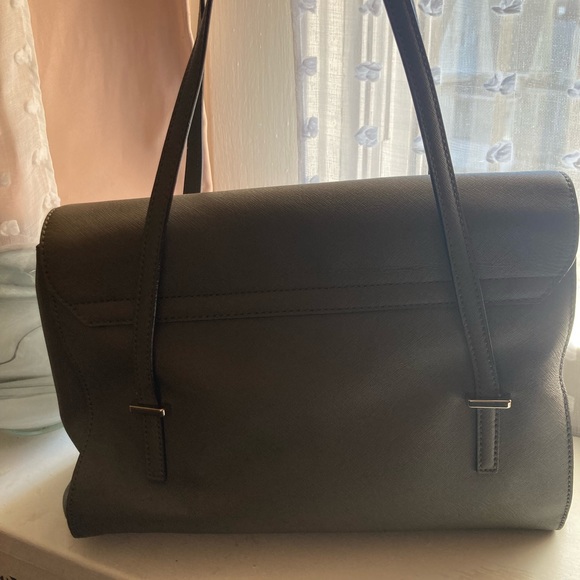 Rare ! Kate Spade Grey Leather Shoulder Bag - Picture 9 of 11